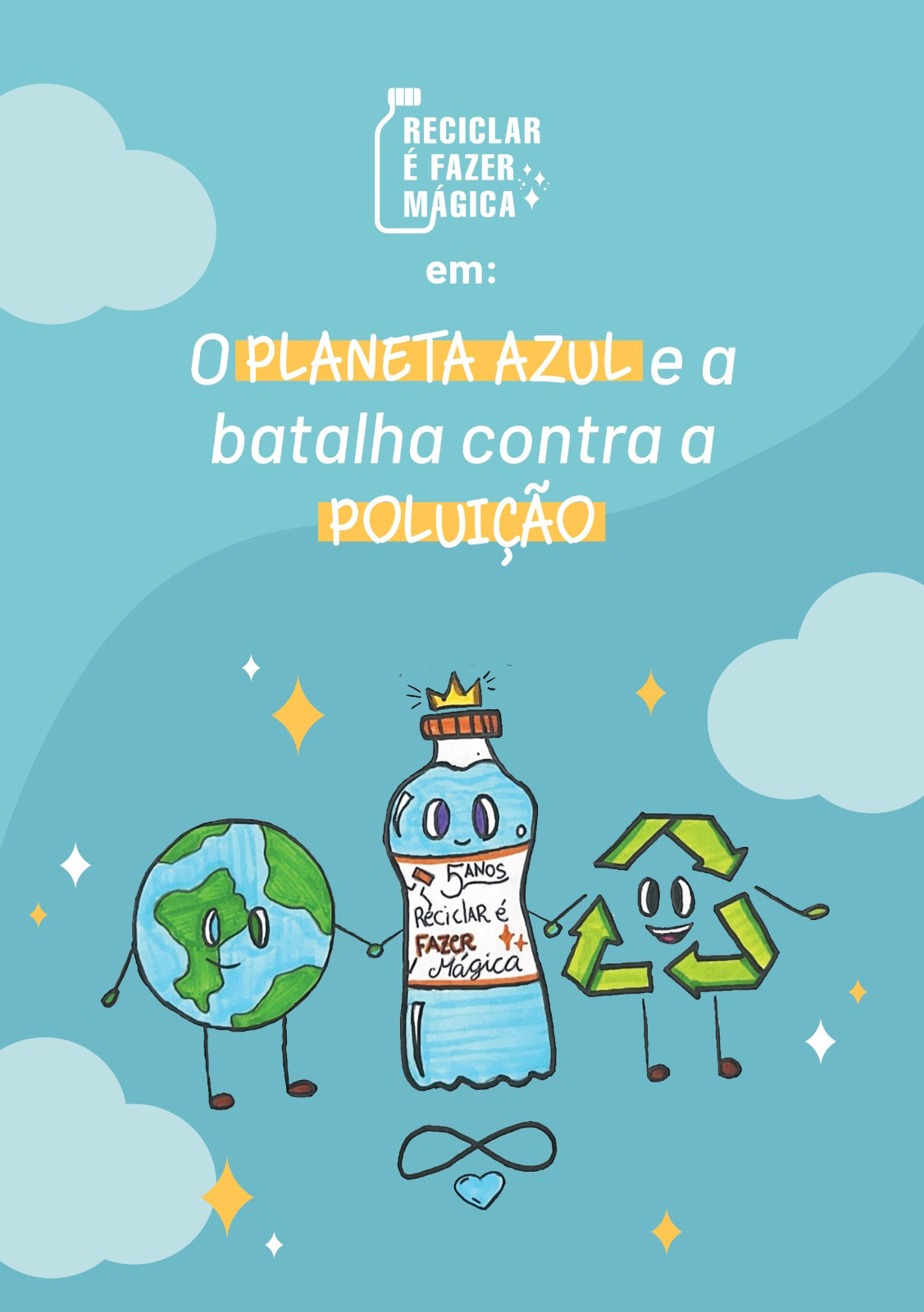 Capa de O Planeta Azul e a batalha contra a poluição