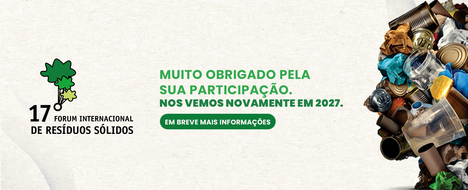 Identidade visual de 17° Forum Internacional de Resíduos Sólidos