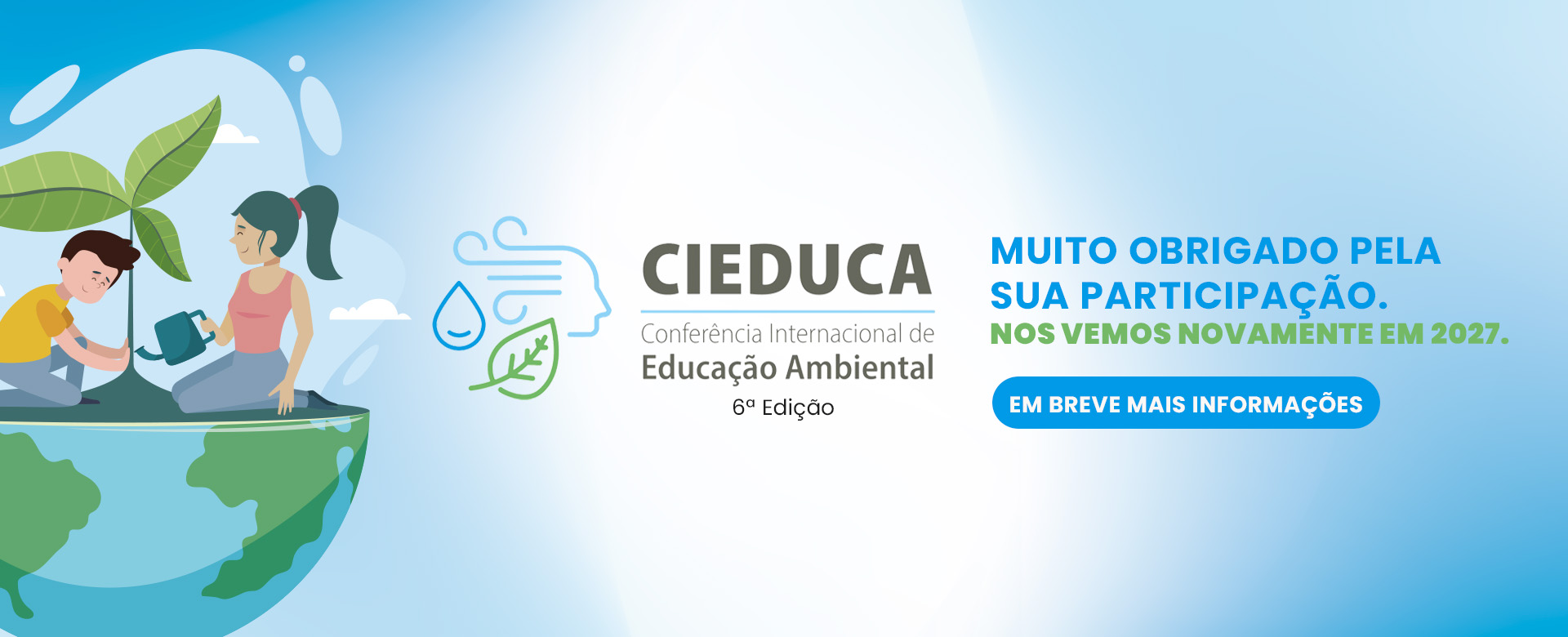 Identidade visual de 6ª Conferência Internacional de Educação Ambiental